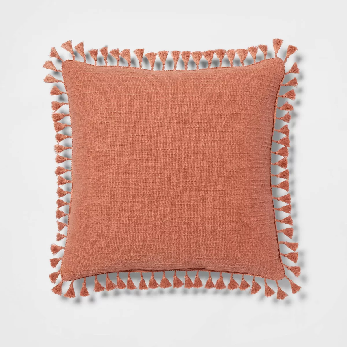 Euro Textured Slub Tassel Decorative Throw Pillow - Threshold™