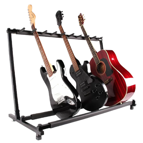 9 Holder Folding Guitar Stand Rack