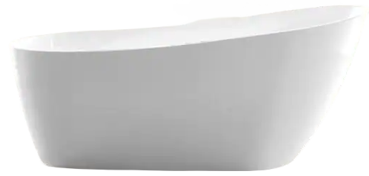 Vanity Art Bourges 55 in. Acrylic Flatbottom Bathtub in White VA6522-S - The Home Depot