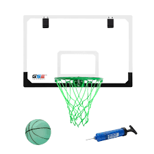 ropoda Mini Basketball Hoop - Glow in The Dark, Over The Door Basketball Hoop Indoor, Indoor Basketball Hoop Backboards for Teens and Adults, Mini-Basketball Hoop for Kids with 4 Balls and Pump