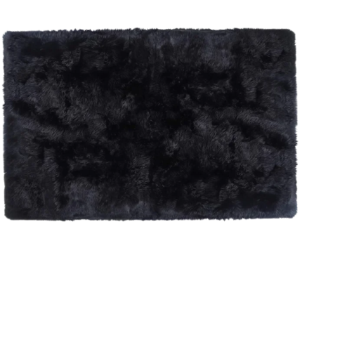 Hafley Black Area Rug