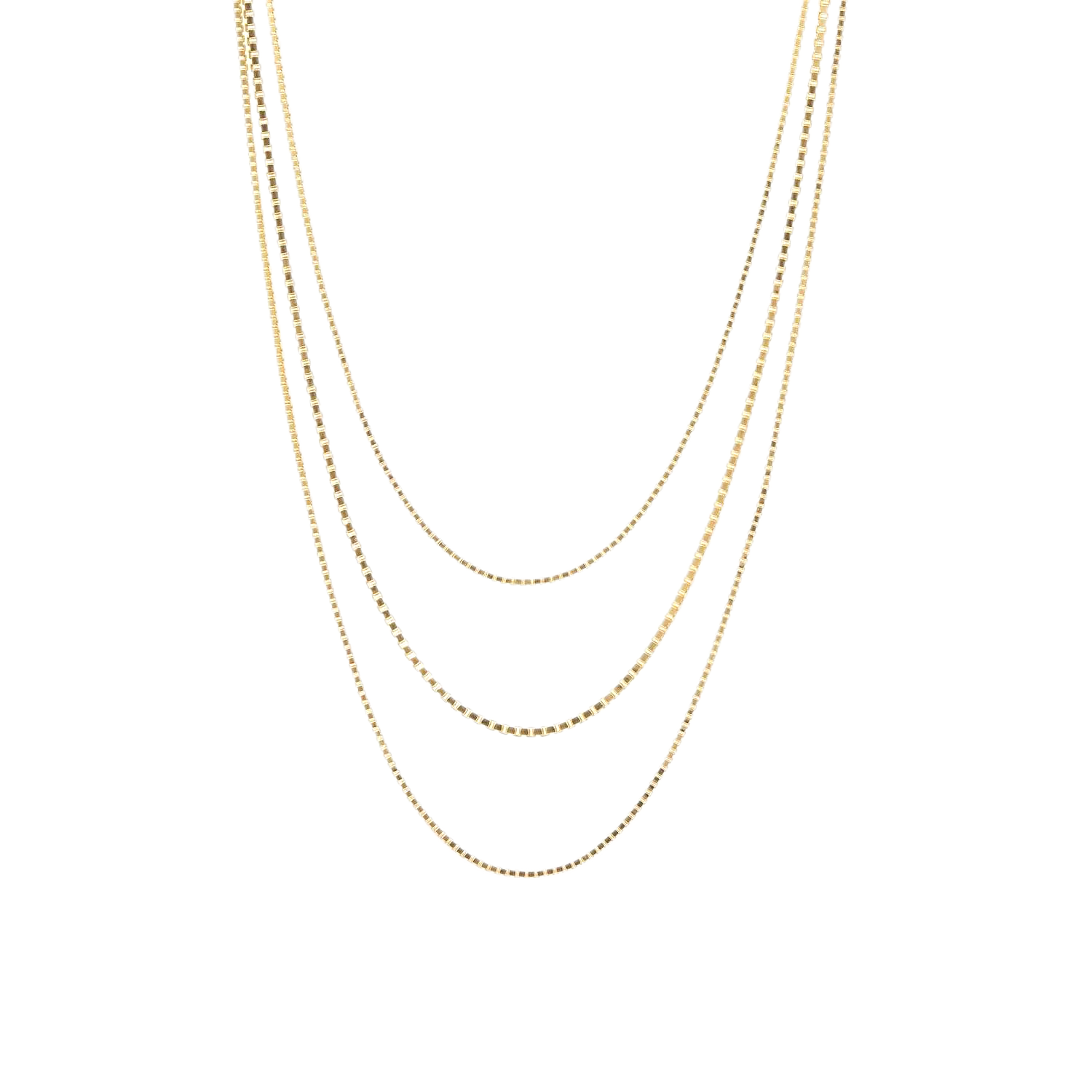 Gold 3 Layered Necklace Chain | Mejuri