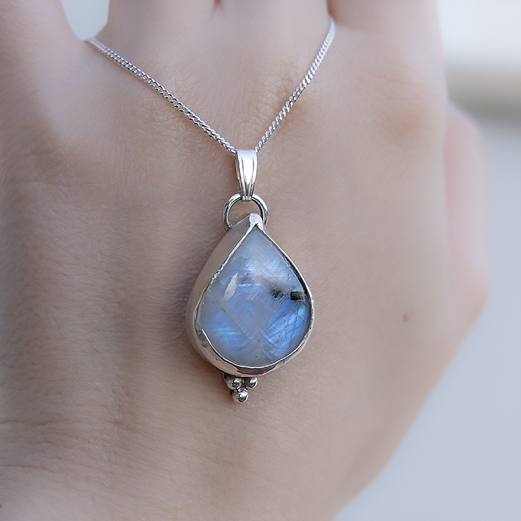 Collana Labradorite bianca