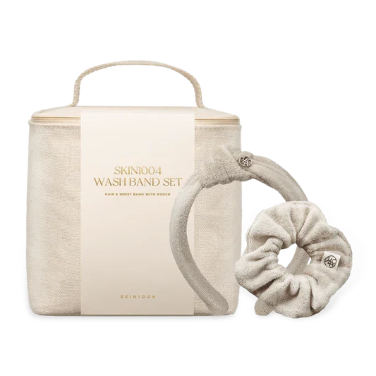 Wash Band Set Hair & Wrist Band With Pouch