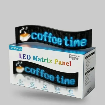 PANTALLA 16x96 FLEXIBLE LED+CONTROL+APP 192x898mm