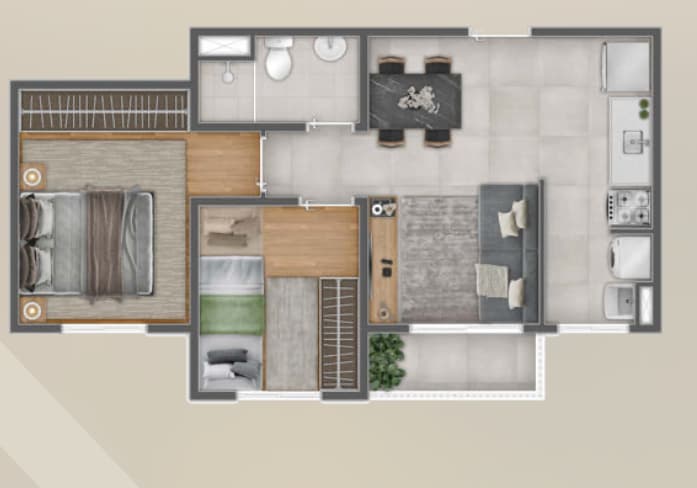 Apartamento Tipo 42m²