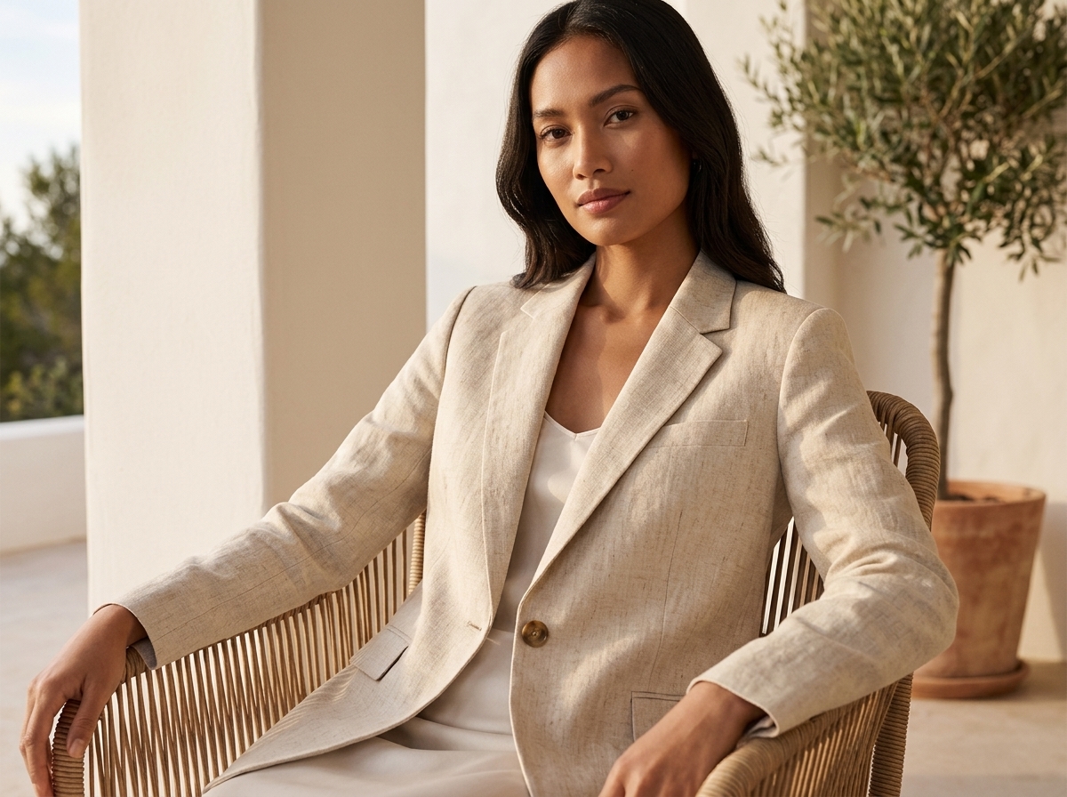 Caldwell Breathable Linen-Blend Blazer 3