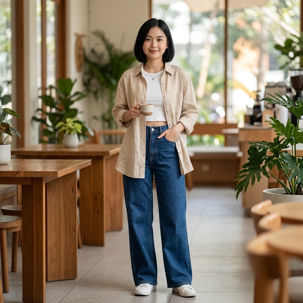 Kiandra Oversized Washed Linen Shirt