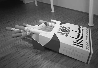 Ханс Хааке. «Helmsboro Country», 1990