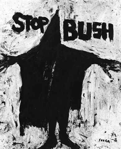 Ричард Серра. «Остановите Буша», 2004. Предоставлено Artists Rights Society (ARS)