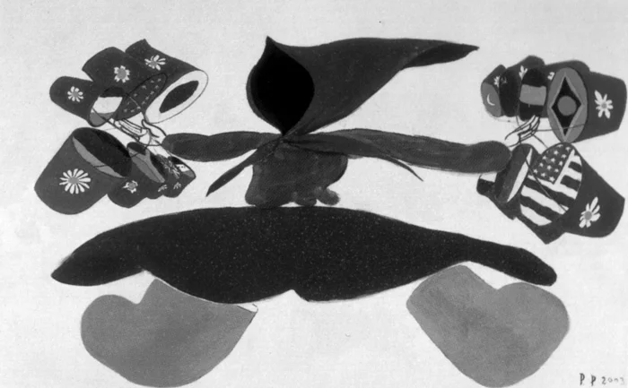 Павел Пепперштейн. Серия «Политические галлюцинации», 2003, «Проблемы на пути в современный мир»