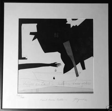 Феликс Дрезе. “Wind, Wasser, Wolken“ («Небо, вода, облака»), 2003. Офсетная печать