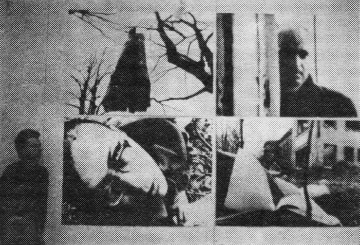 Кадры из фильма Евгения Юфита «Папа, умер Дед Мороз». Фрагмент инсталляции «Новое в некрореализме».