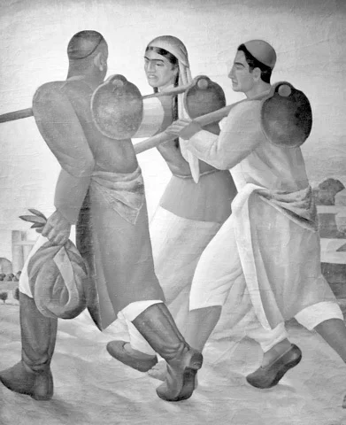 Николай Карахан «На работу», 1934