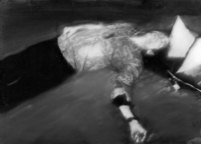 Герхард Рихтер «Застреленный», 1988. Из цикла «18 октября 1977»