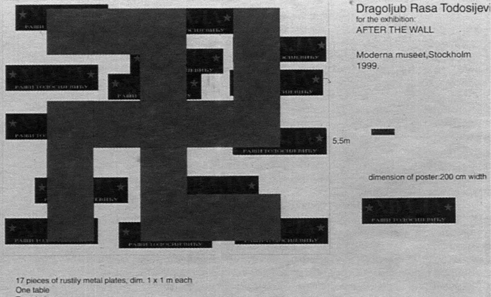 Драголюб Раза Тодосевич. «Бог любит сербов», инсталляция, 1999