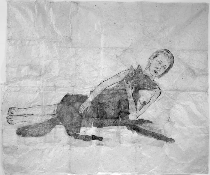 Кики Смит. «Лежа с волком», 2000–2002
