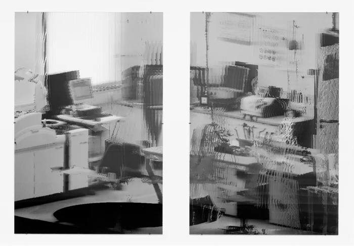 Лоретта Фаренхольц «kbo-Isar-Amper-Klinikum, Labor II (kbo Isar-Amper Clinic, Lab II)», 2017. Цифровая печать на линзовидной фольге. Предоставлено Galerie Buchholz, Берлин / Кельн / Нью-Йорк