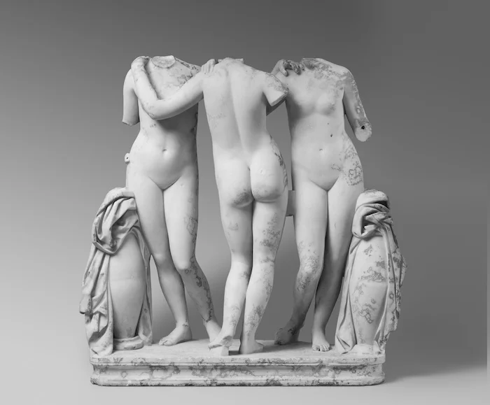 Хариты, или Три Грации. II в. от Р. Х. Римская мраморная копия греческого первоисточника