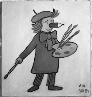 Юрий Альберт «Карандаш», 1984. Предоставлено автором текста.