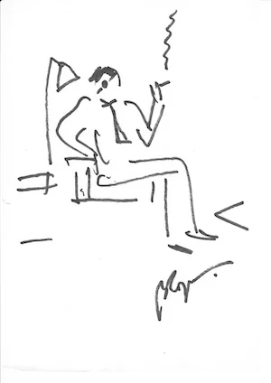 Владимир Сорокин. Рисунок, 1983. Предоставлено автором текста.