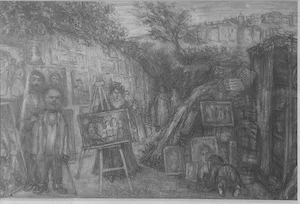Лев Повзнер «Выставка на открытом воздухе», 1970-е.