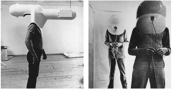 Вальтер Пихлер «Small Room (Prototype 4)», 1967. Прототип портативного ТВ-шлема.