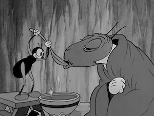 Кадр из мультфильма «Кузнечик и Муравьи» (1934).