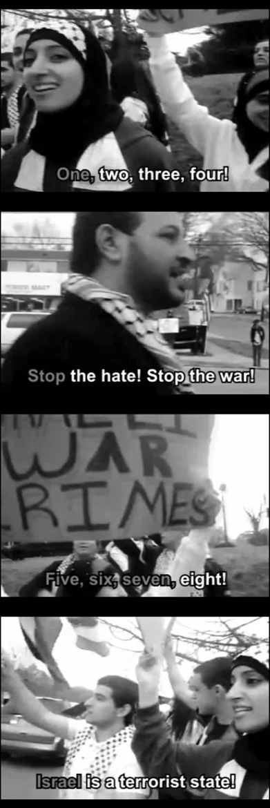 Иван Бражкин. Кадры из караоке-видео «Palestine will be free, Хьюстон, 2008», 2011