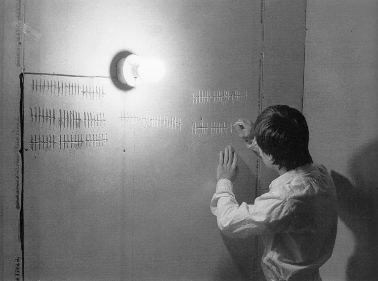 Тейчин Сье. «Клетка», перформанс,1978-1979