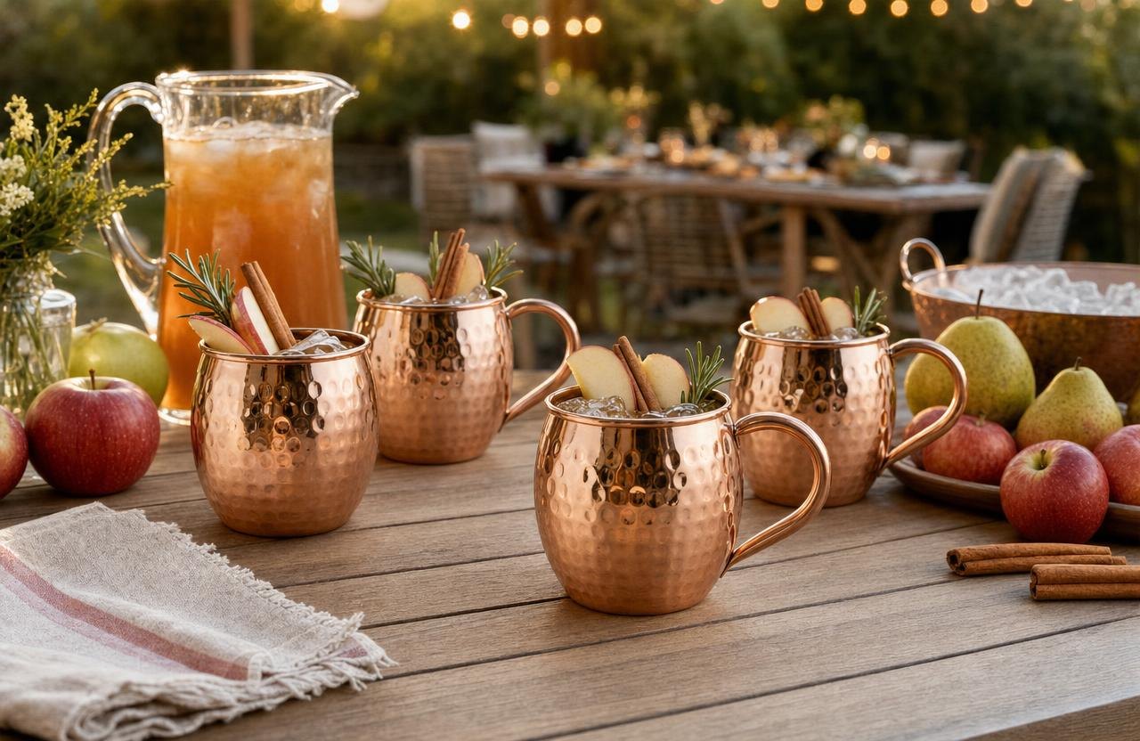 Copper Mugs 7 Chilled Apple Cider Drinks for the First