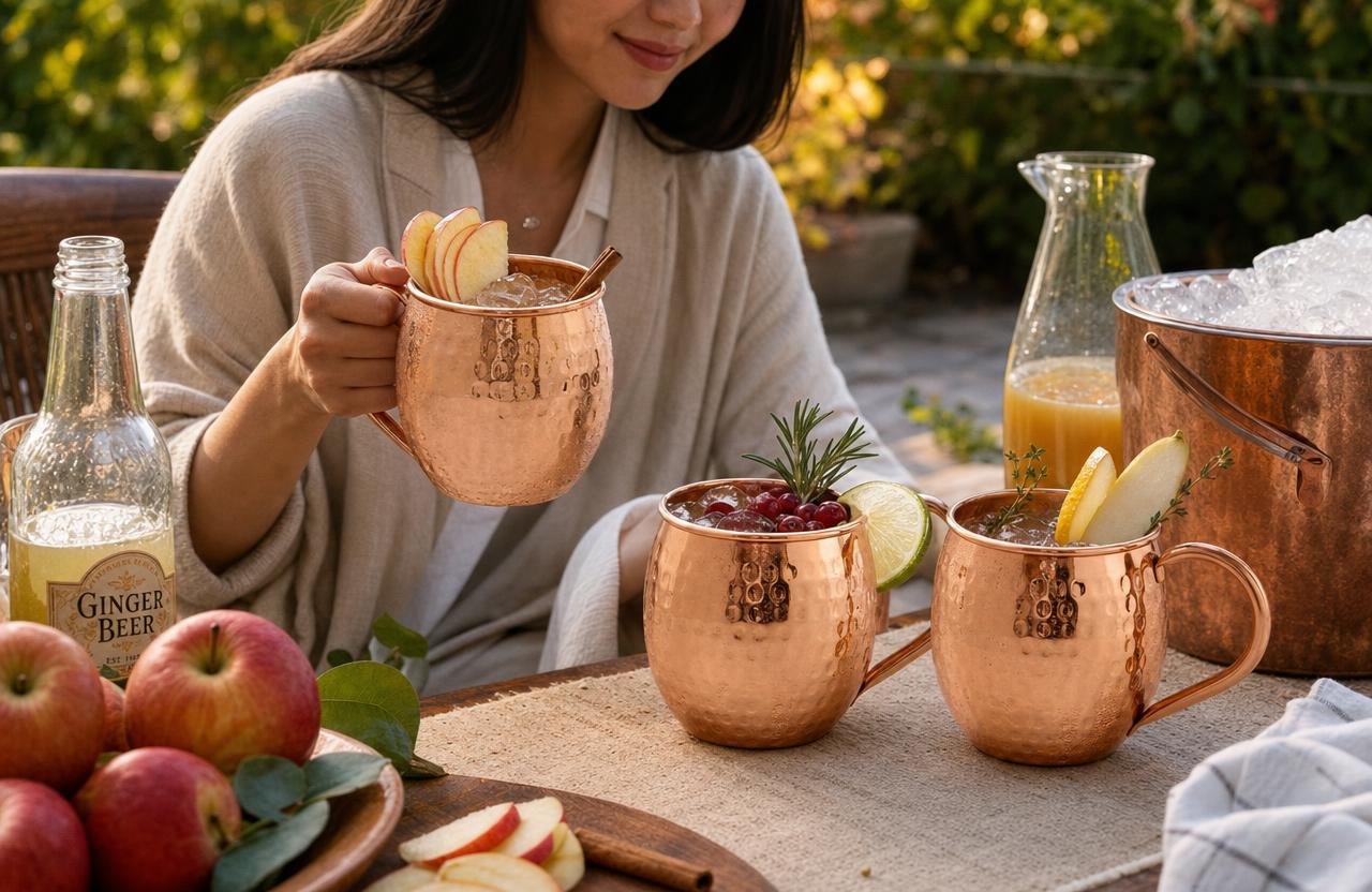 Copper Mugs 7 Chilled Apple Cider Drinks for the First