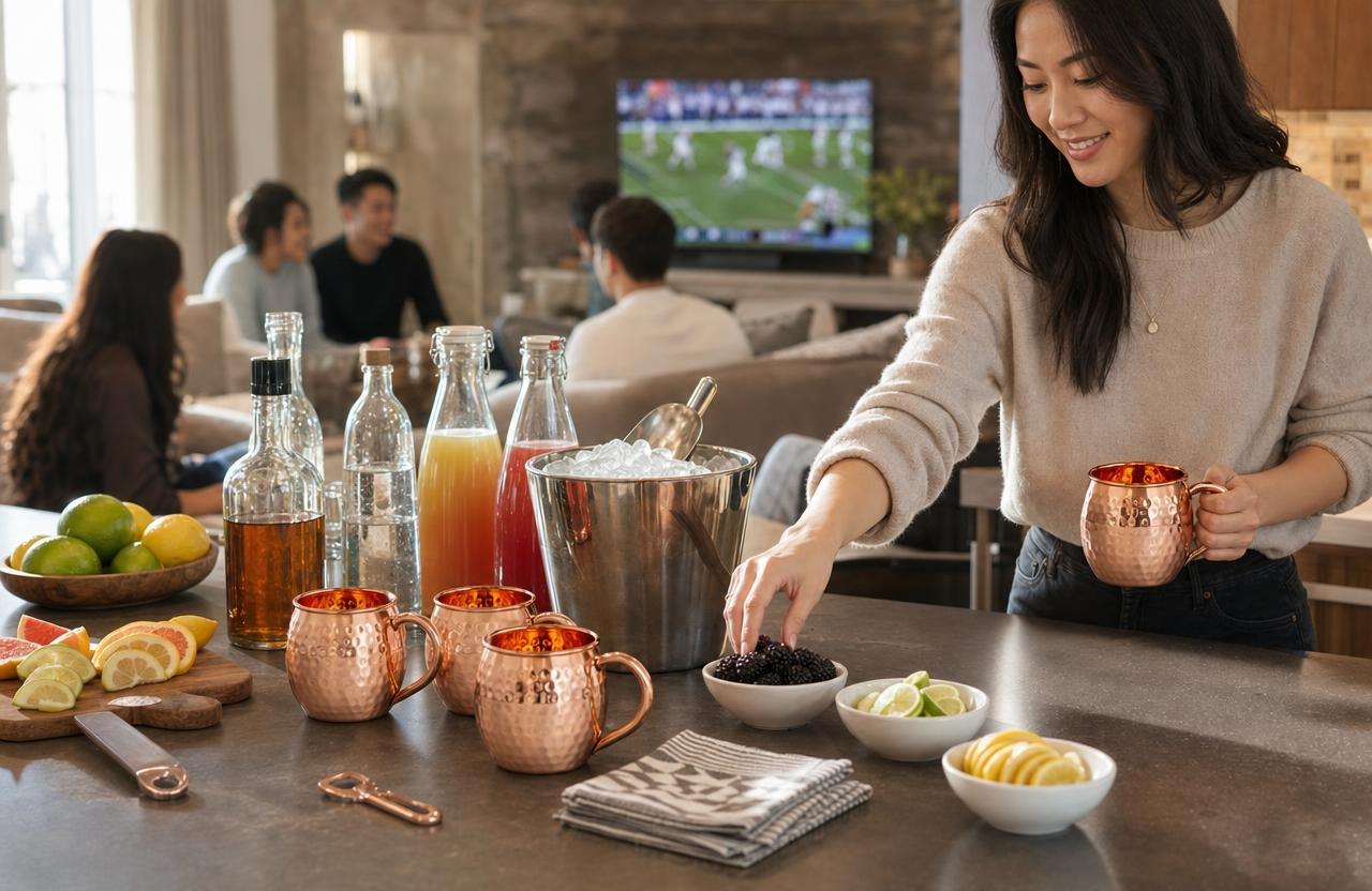 Pure Copper Mugs Football Sunday Cocktails 8 Easy Drinks for