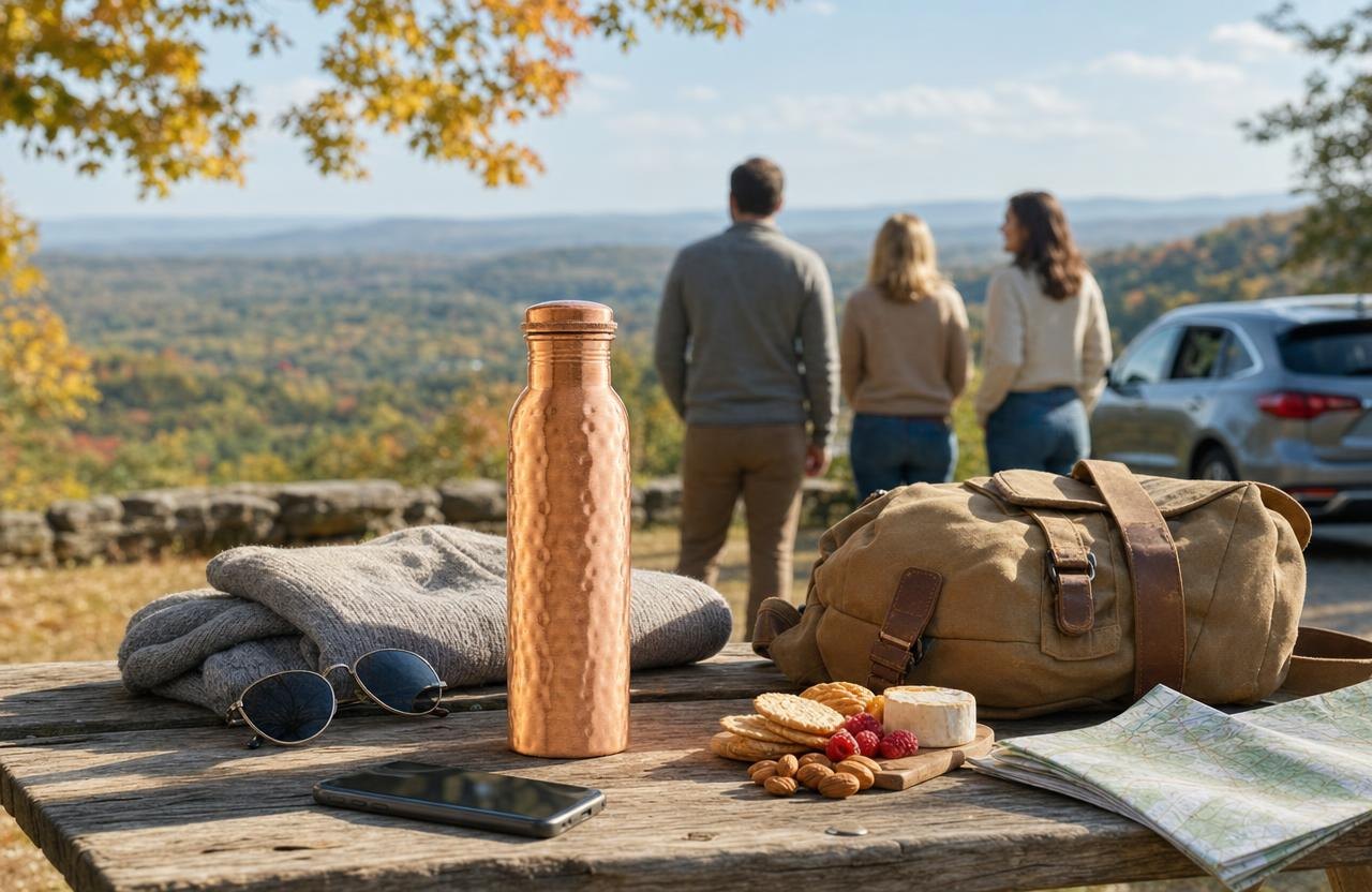 Copper Water Bottle 10 Fall Day Trip Ideas to Make