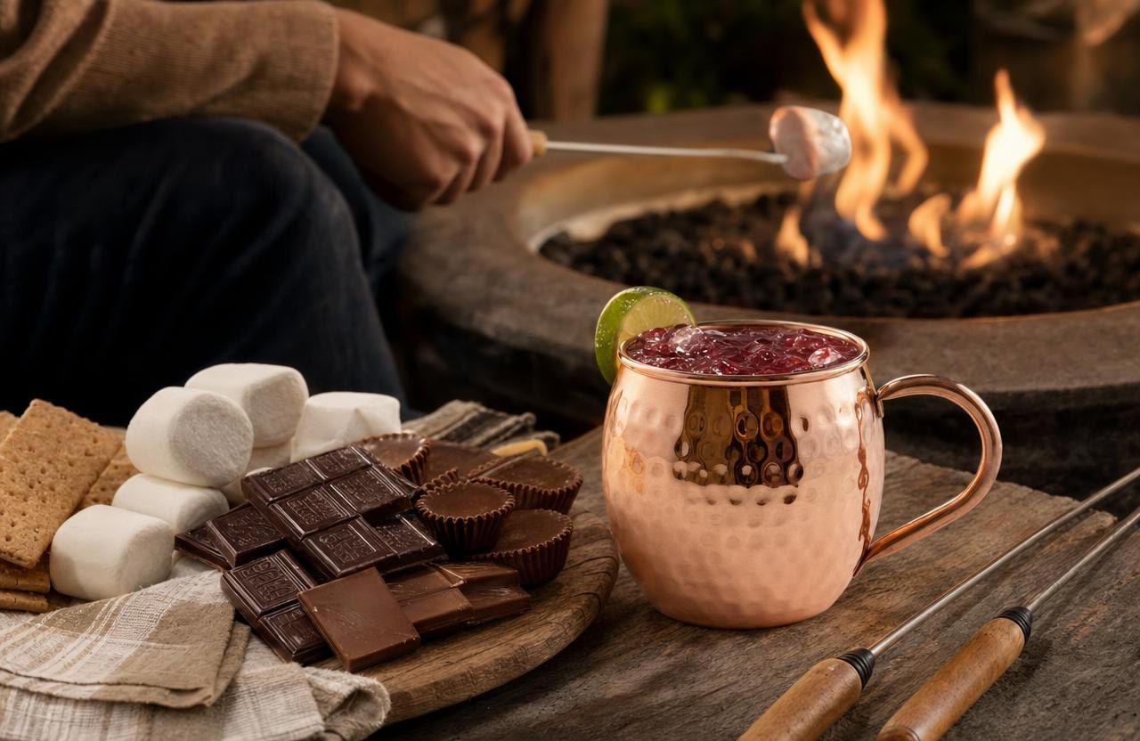 Pure Copper Mugs Fall Fire Pit Night 10 Cozy Ideas