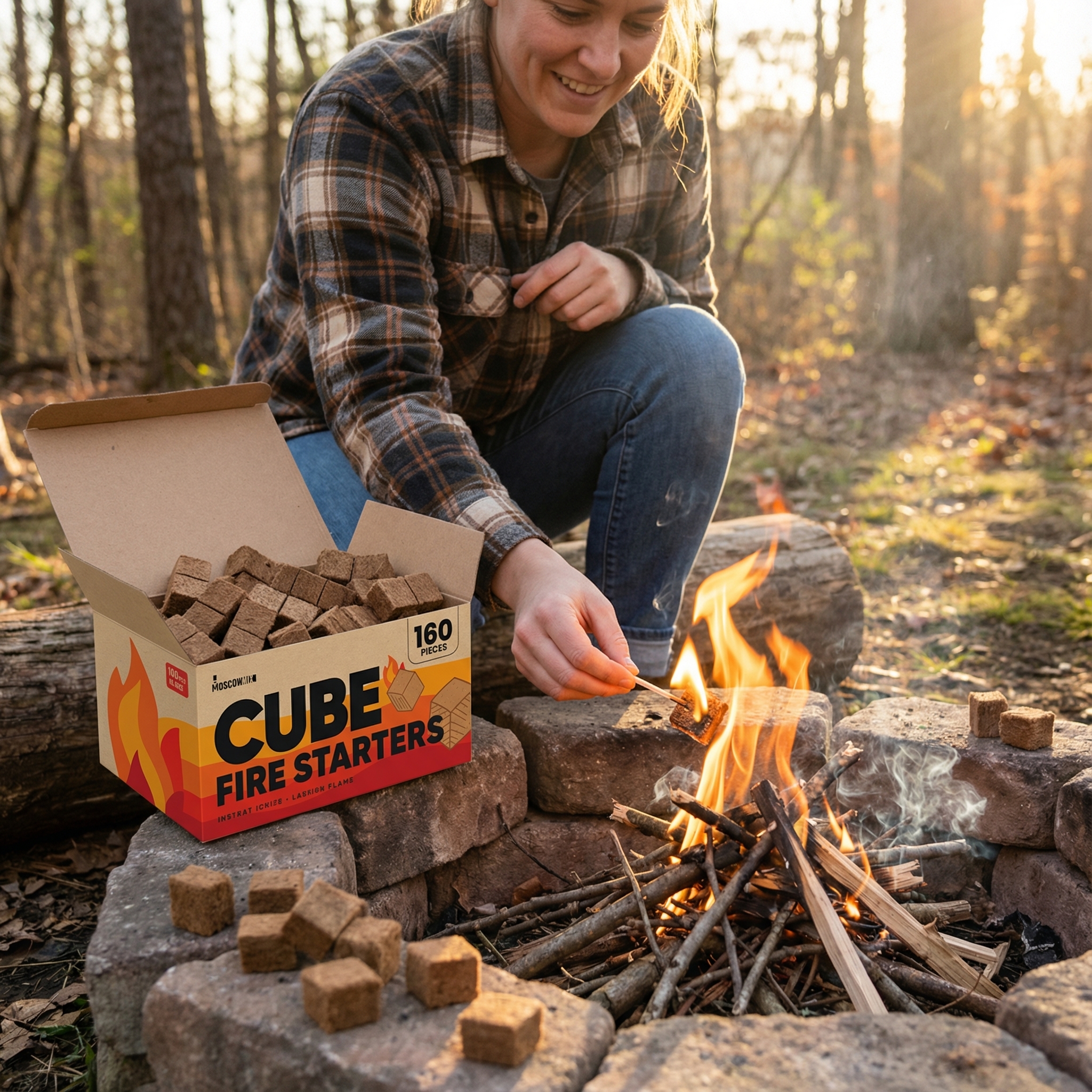 The Safest Way to Light a Fire Indoors or Outdoors: Why Natural Cube Fire Starters Are the Best Option