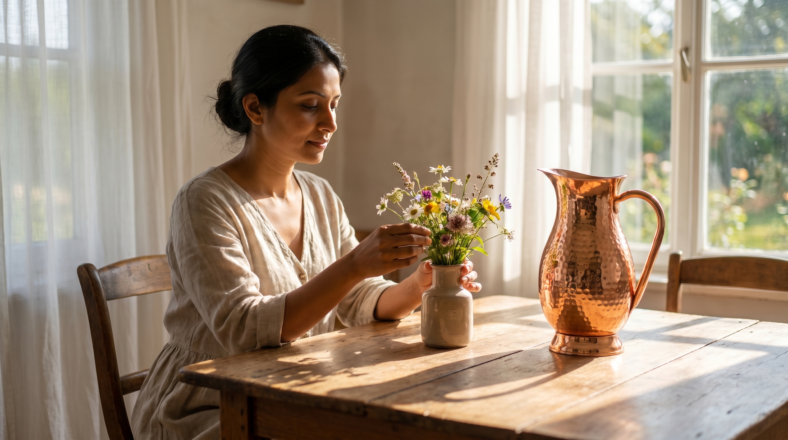 Pure Copper Jugs and Water Bottles for a Quieter Early Summer at Home