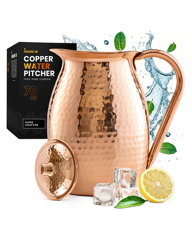 Pure Copper 70 Oz Water Pitcher