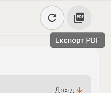 Кнопка експорту PDF