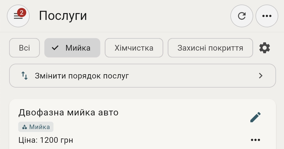 Фільтрація за категорією Мийка