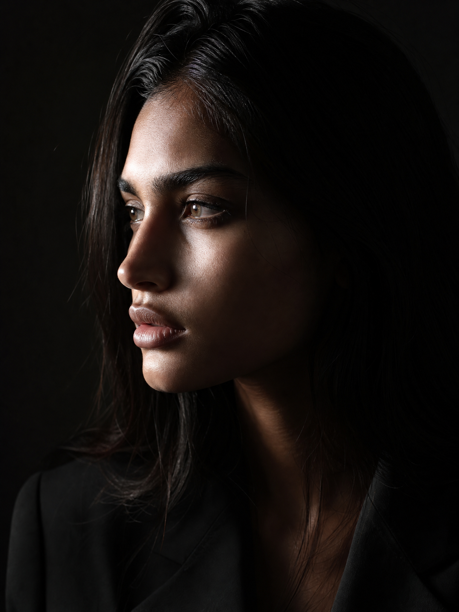 Side Chiaroscuro headshot