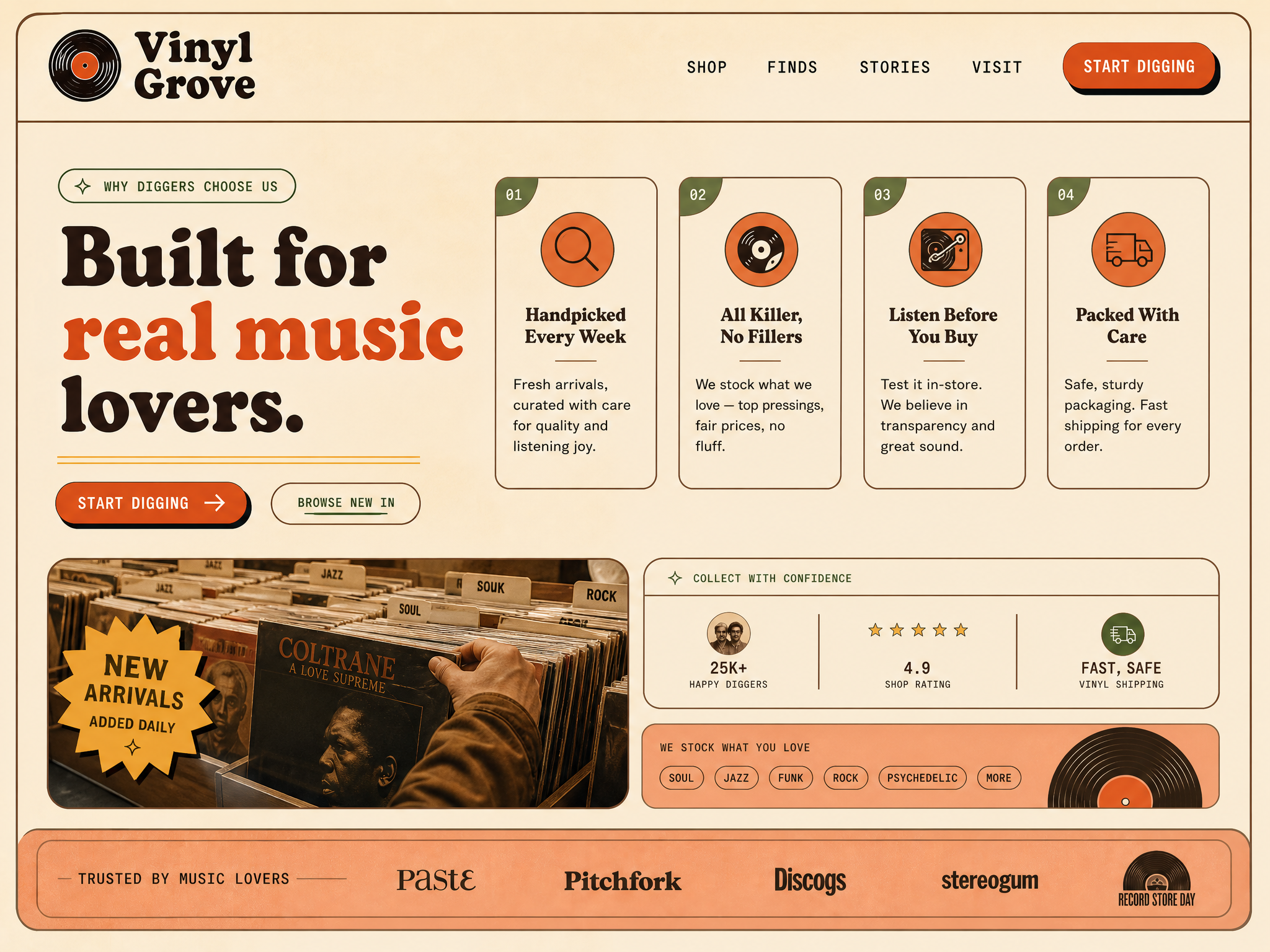 Retro Features web design