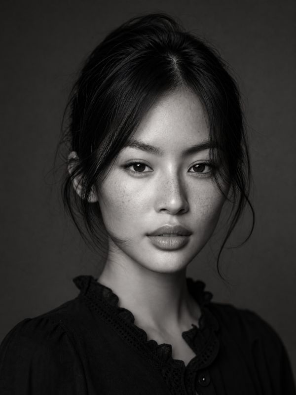 Moody Black & White headshot