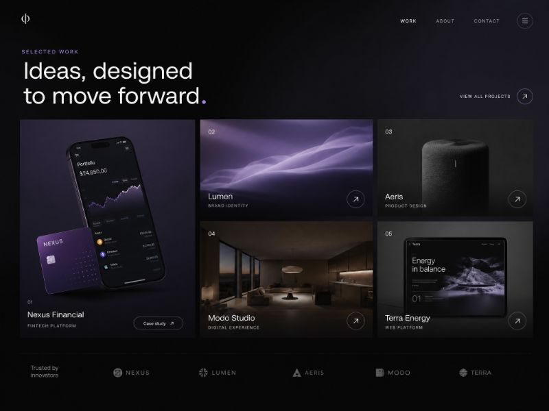 Portfolio Gallery web design