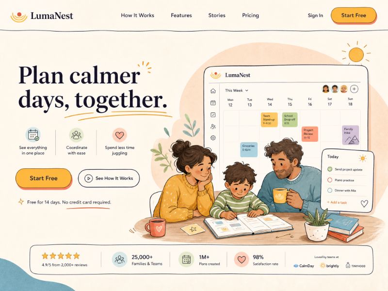 Illustration Hero web design