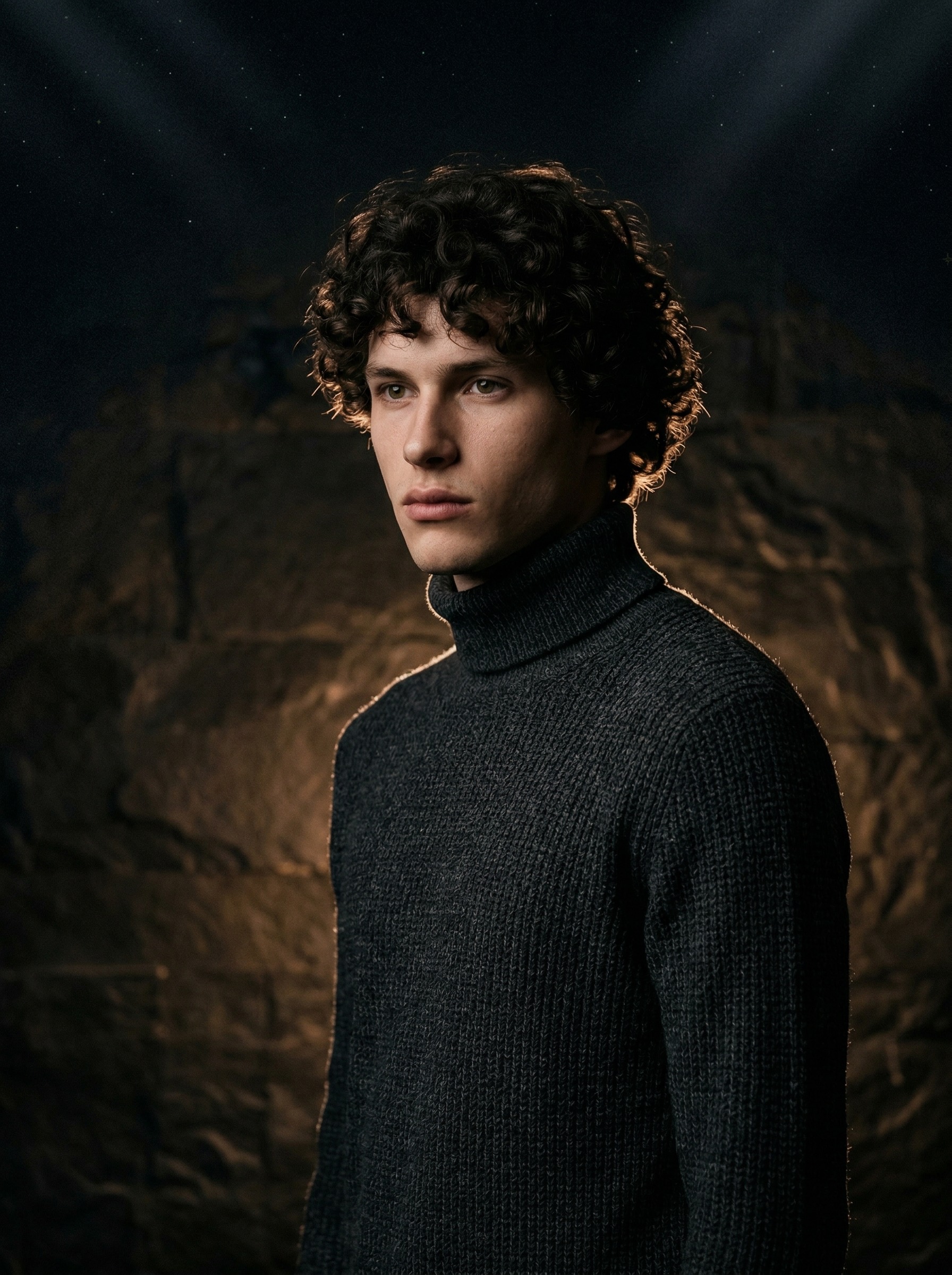 Cinematic Moody Editorial Fashion Portrait In A Minimalist Modern Interior
