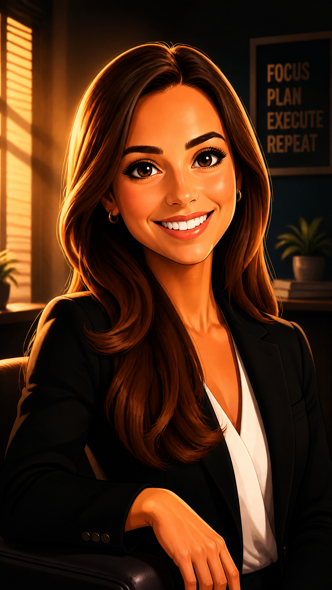 Vibrant cartoon illustration with big expressive eyes,...