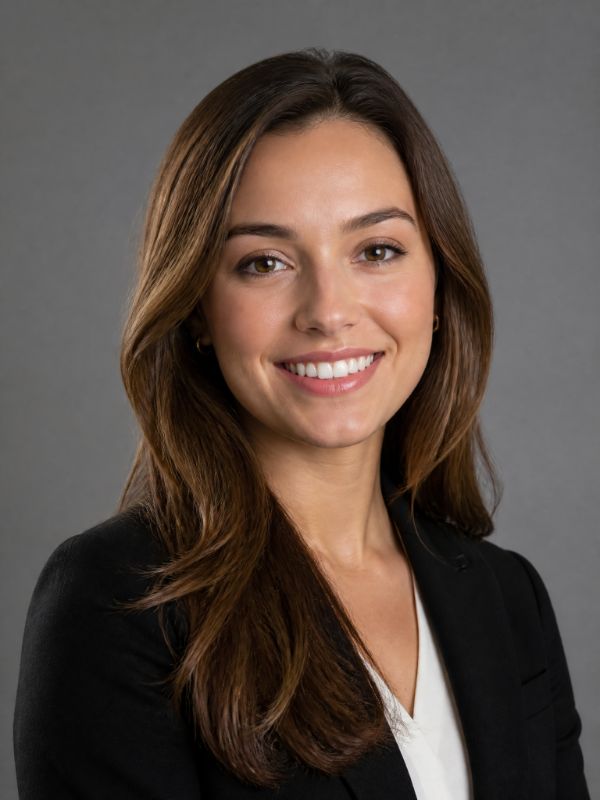 Professional studio headshot with soft directional ligh...