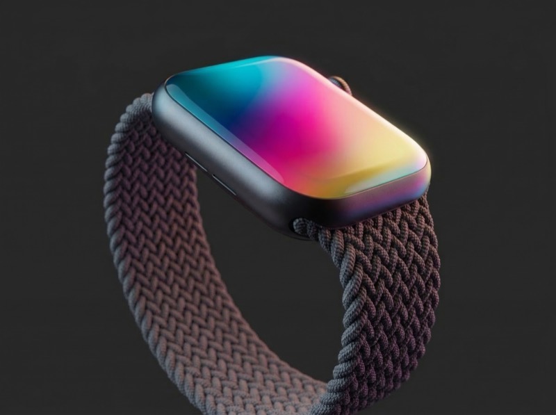 3D Render of Smartwatch With Braided Band