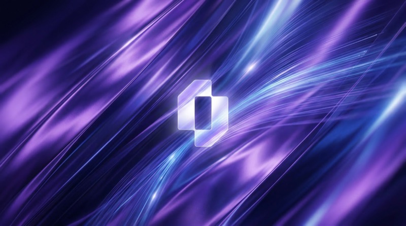 Abstract purple-blue light streaks background